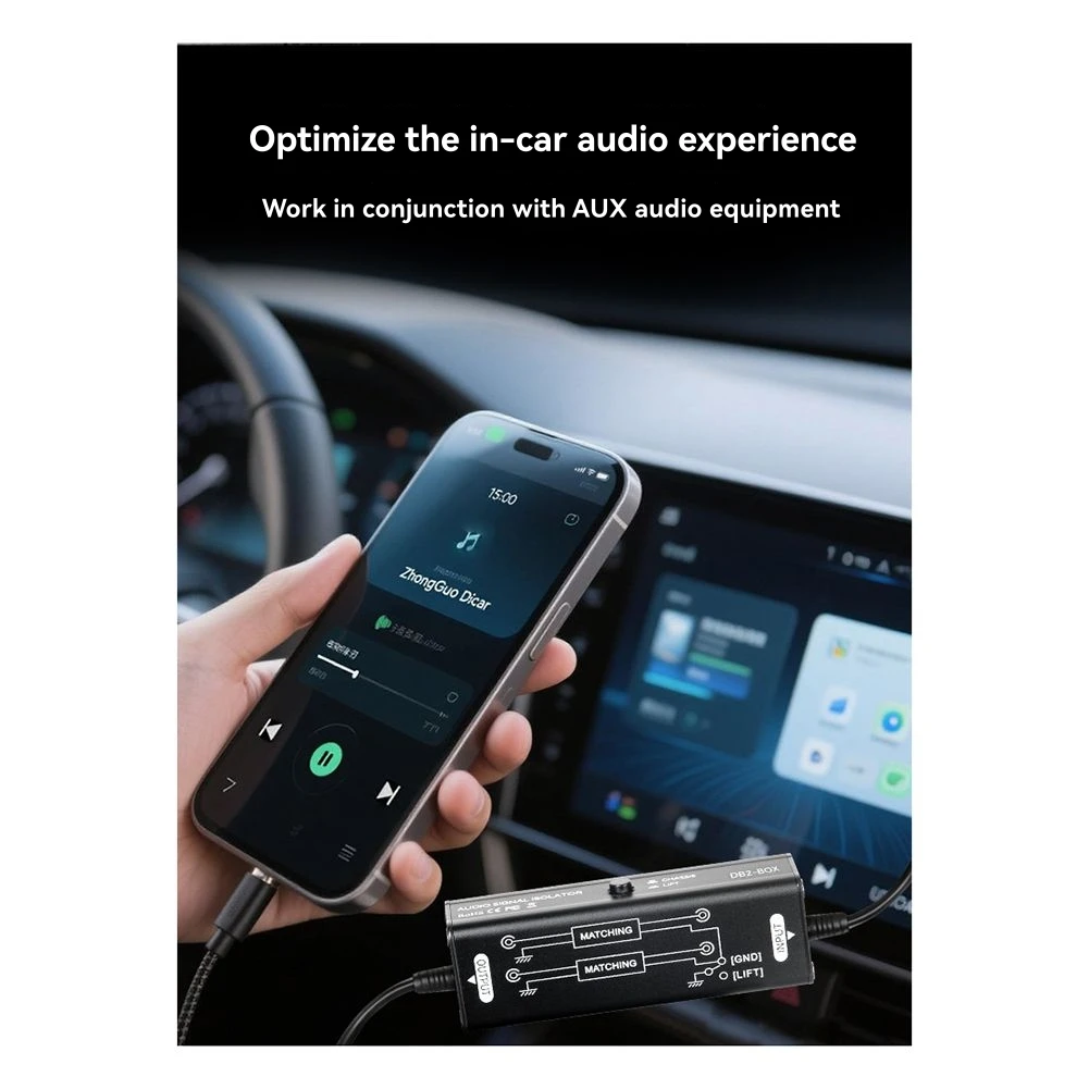 B92B-Spot Effectively Eliminates Noise Mini Audio Passive Isolator 3.5Mm Built-In Audio Signal Isolation