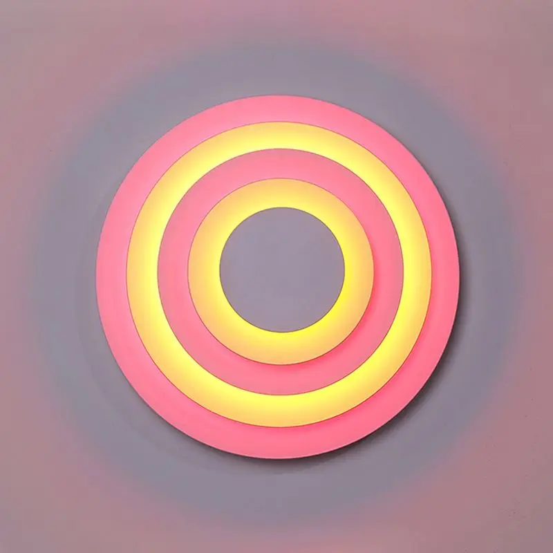 sunset wall lamp simple modern geometry, background wall room decoration bedside bed and breakfast dining atmosphere lamp