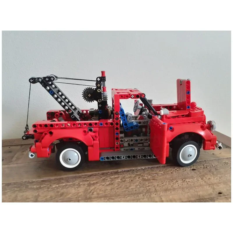 MOC-87640 City Red Wrecker assemblaggio Splicing Building Blocks modello MOC CreativeEducational Kids Birthday muslimb