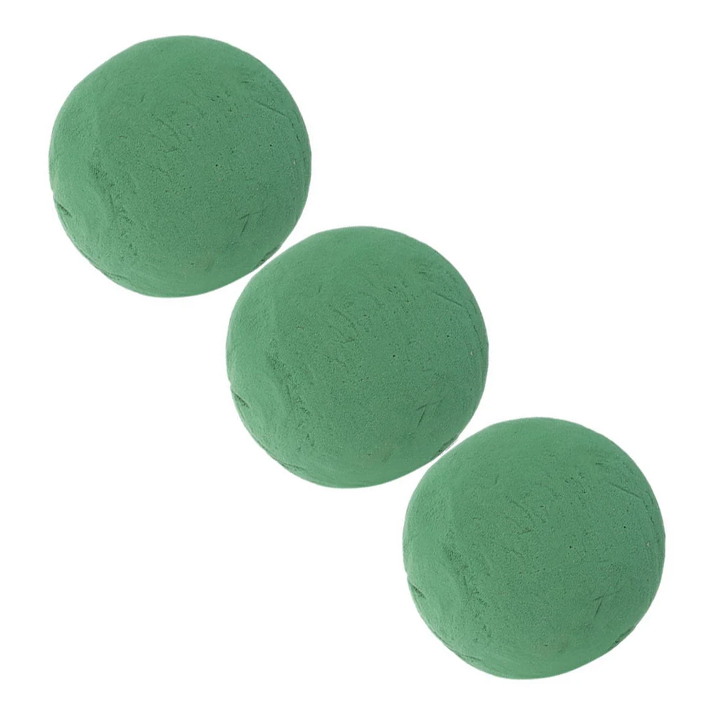 

3 Pcs Flower Mud Base Florist Foams Sponge for Arrangements Fresh Flowers Packaging Block Artificial Blocks Round