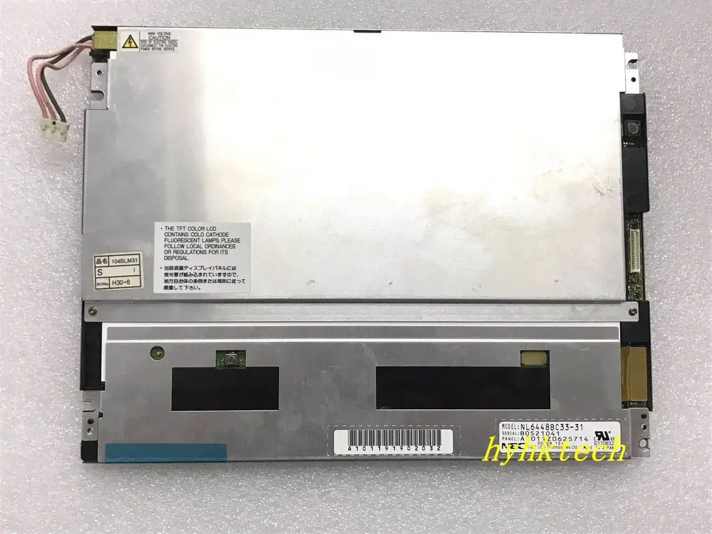 

NL6448BC33-31 NL6448BC33-31D 10.4INCH Industrial LCD,A+ Grade in stock, test working before shipment