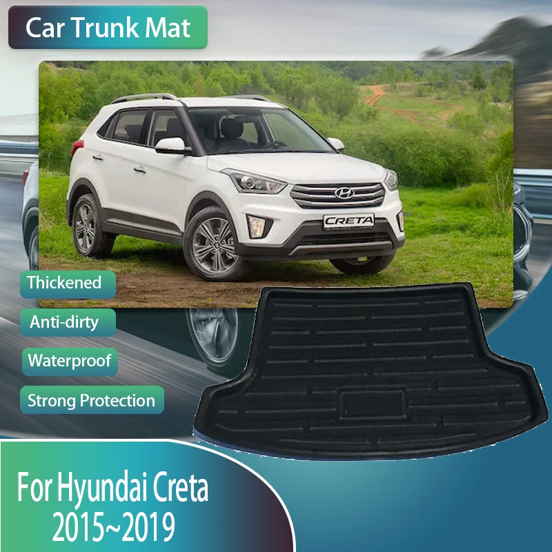 

Car Trunk Mats For Hyundai Creta Cantus IX25 GS GC 2015 2016 2017 2018 2019 EVA Boot Trunk Storage Pad Cargo Carpet Accessories