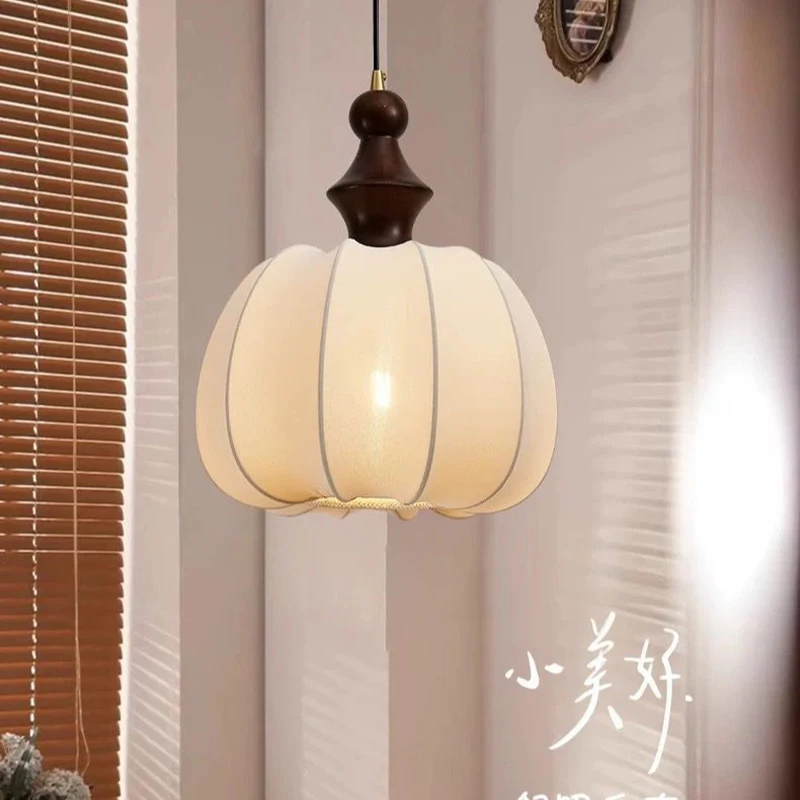 

Anti-Japanese Fabric Chandeliers Wabi-sabi Style Tea Room, Zen Lamps, Bedroom Bedside Chandeliers, Retro Chinese B&B Restaurants