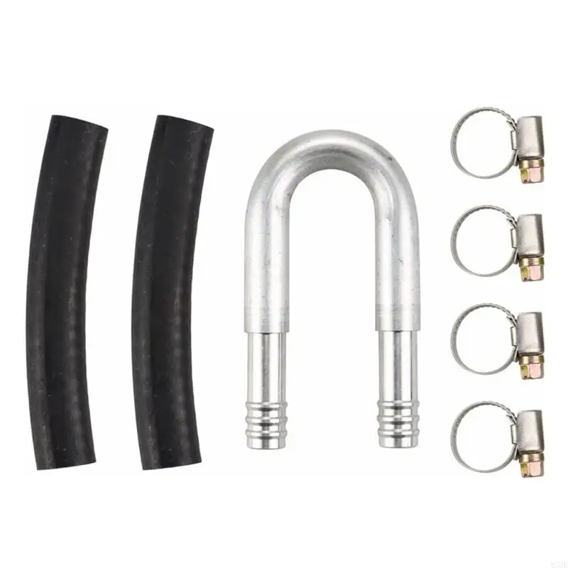 M76E Aluminium-U-Bend-Kraftstoff-Bypass-Kit mit Schlauch und vier Leitungsbefestigungen – Detail 6