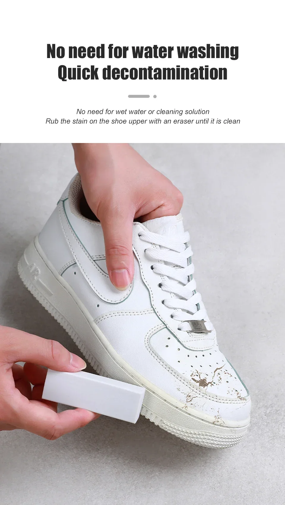 Tragbarer Schuhwischer, Schuhputzmittel, Wasserdichte Reinigung, Wildleder-Sneaker, Gummi-Dekontamination, Schuhreiniger – Detail 4