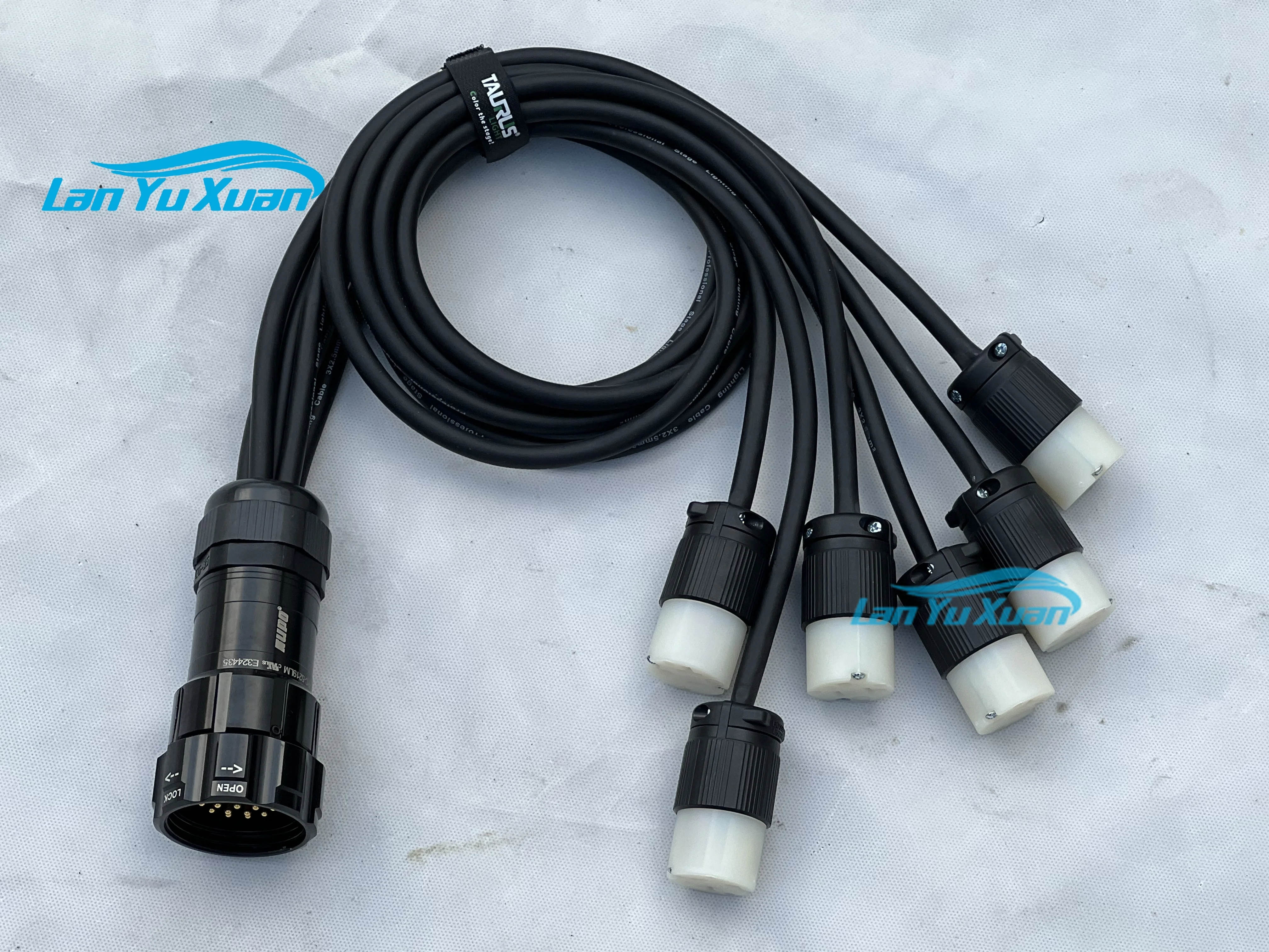 2026 كابل الاختراق Socapex 19 دبوس إلى كابل مقسم مقابس ذكر اديسون