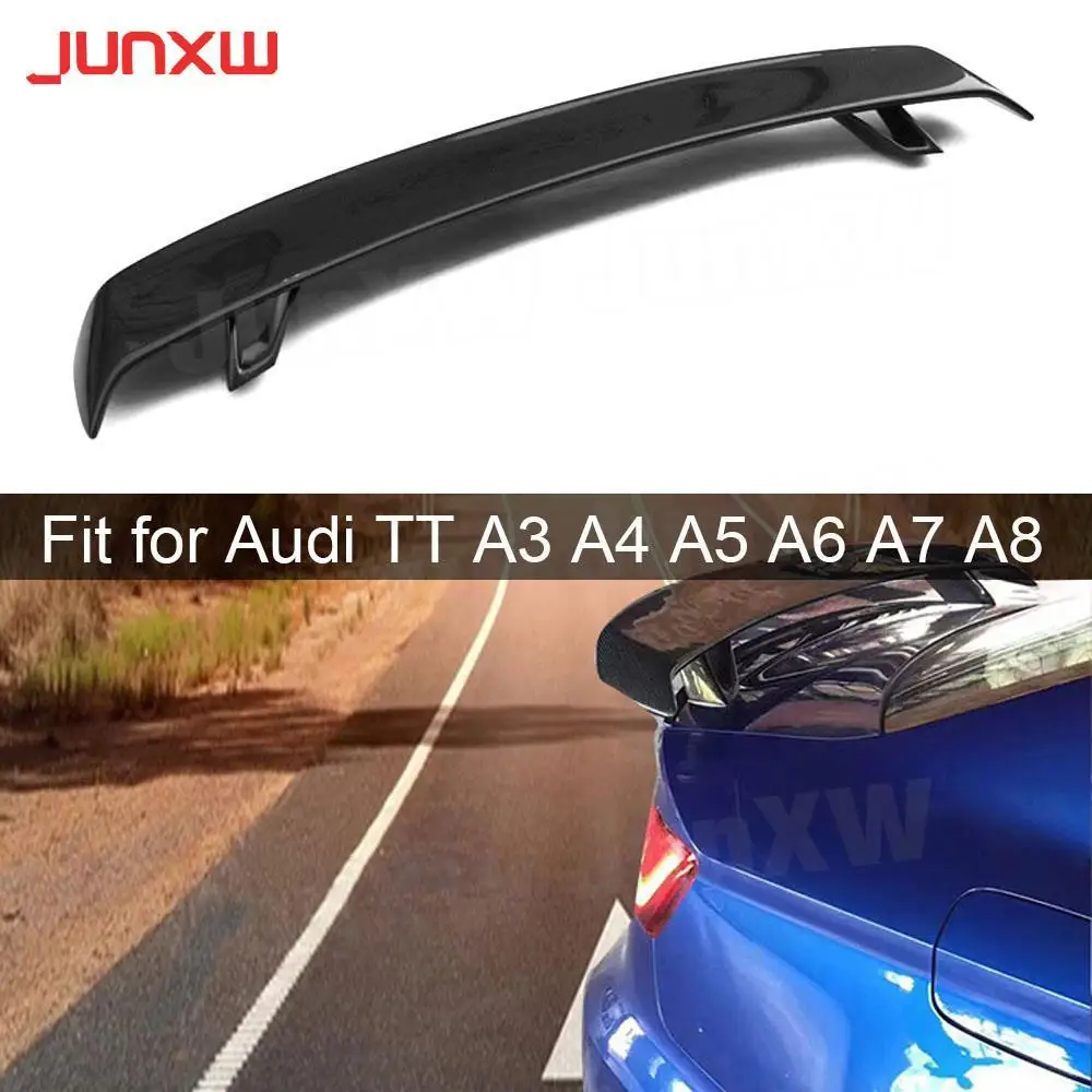 

Carbon Fiber Rear Spoiler for Audi TT A3 A4 A5 A6 A7 A8 Sedan Car Styling FRP Rear Trunk Wing Car Styling