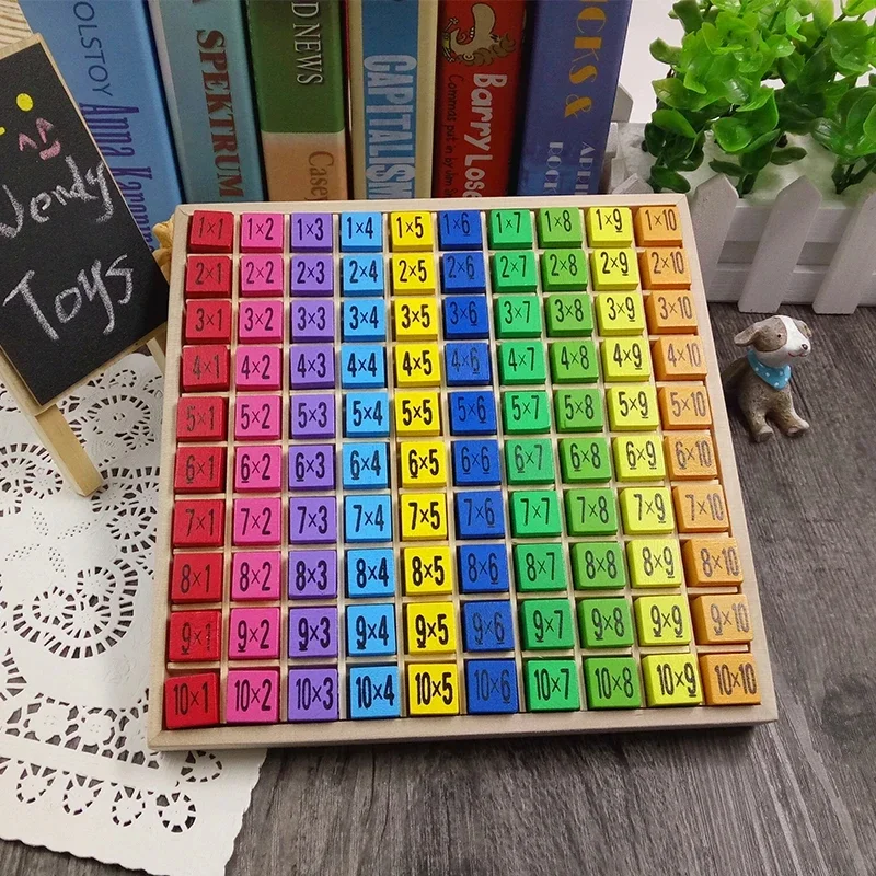 

Early Stage Puzzle Subsidiary Math 99 Multiplication Toy Kids Montessori Educational Wooden Multiplication Table Educational Toy