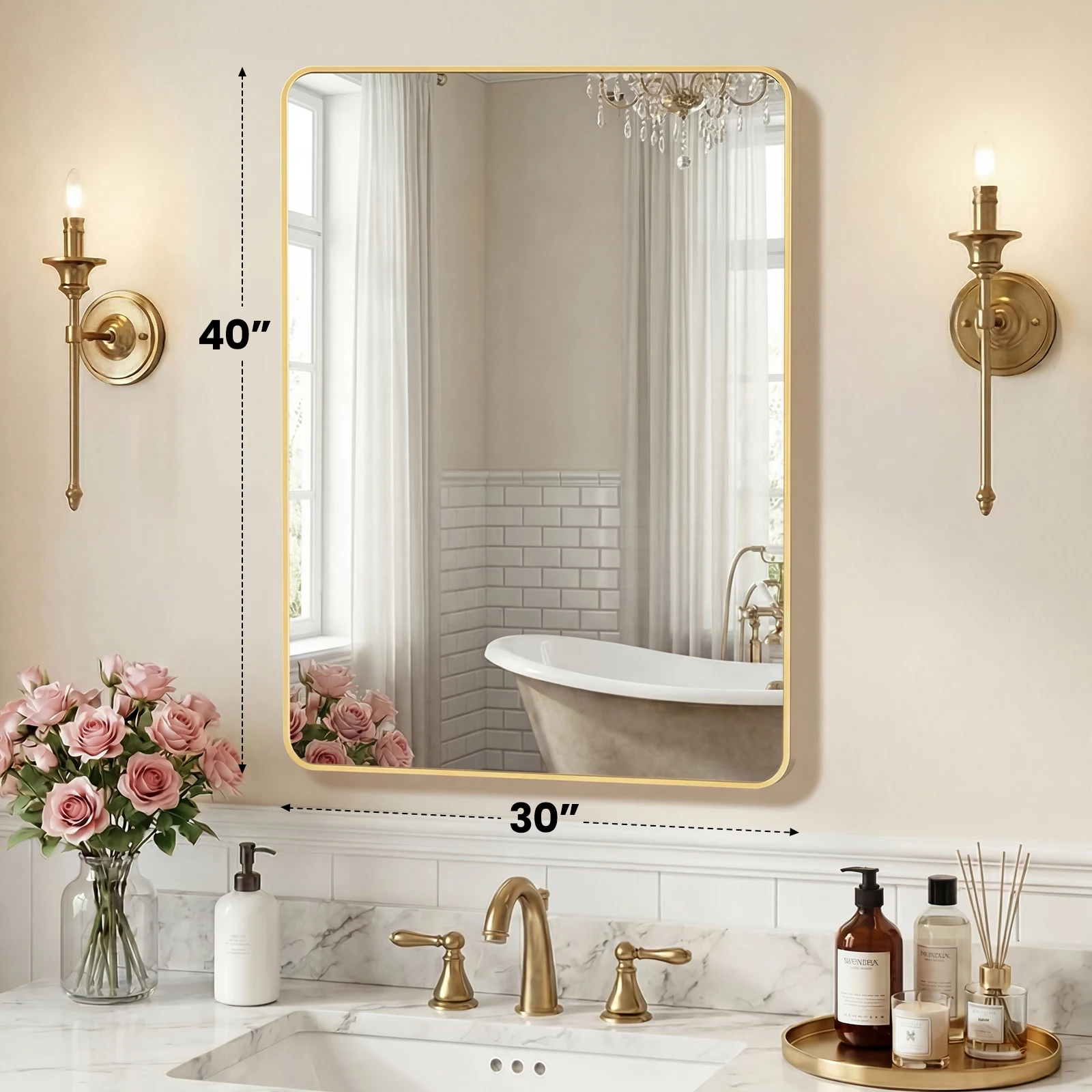 mirror in living room