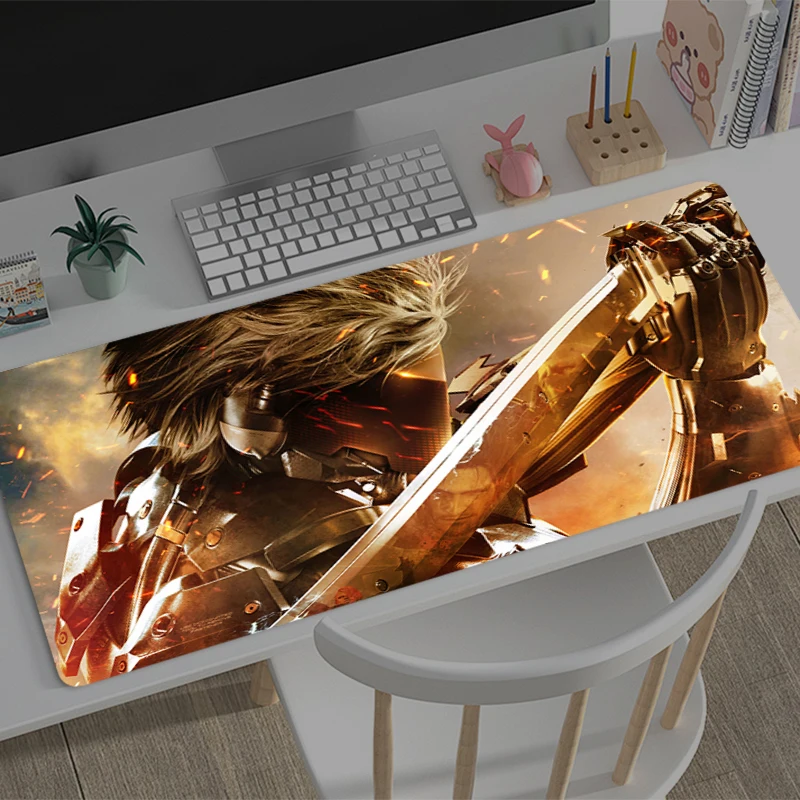 Gaming Mouse Pad White Demon R-raiden Jack Office Carpet Mouse Mats Gamer Desk Accessories Computer Table Pads PC Anime Mousepad