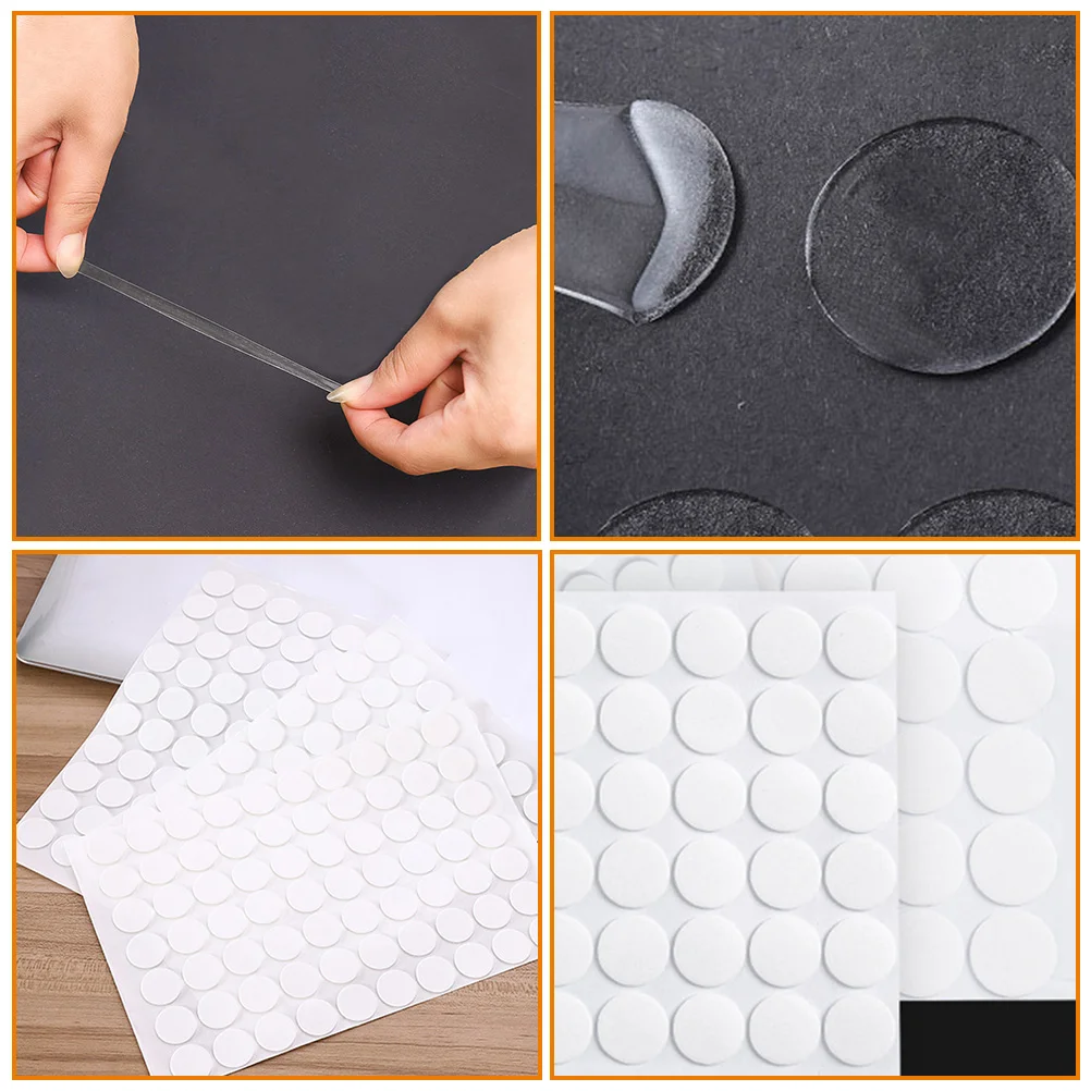 7 Sheets Double Sided Tape Removable Adhesive Dots Clear Stickers Poster Acrylic Glue Strips Posters