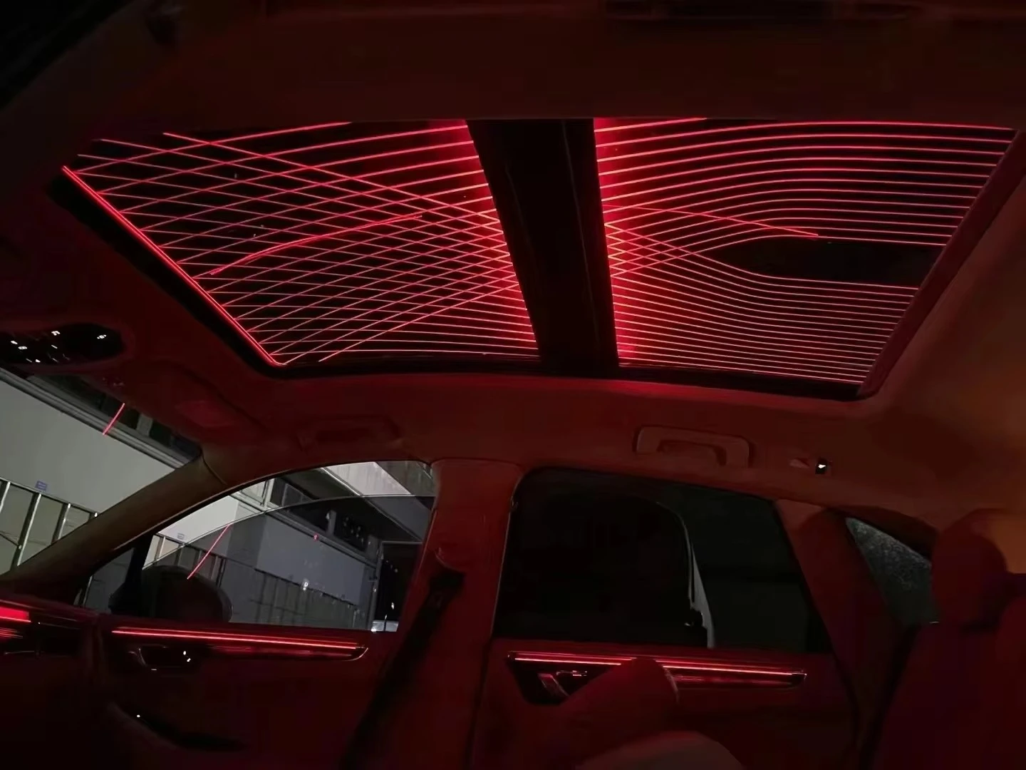 For  X5 Car Films Automotive Intelligent Sunroof Interior Romantic Starry Sky Lights Top Window Dimming Smart Sunroof Film
