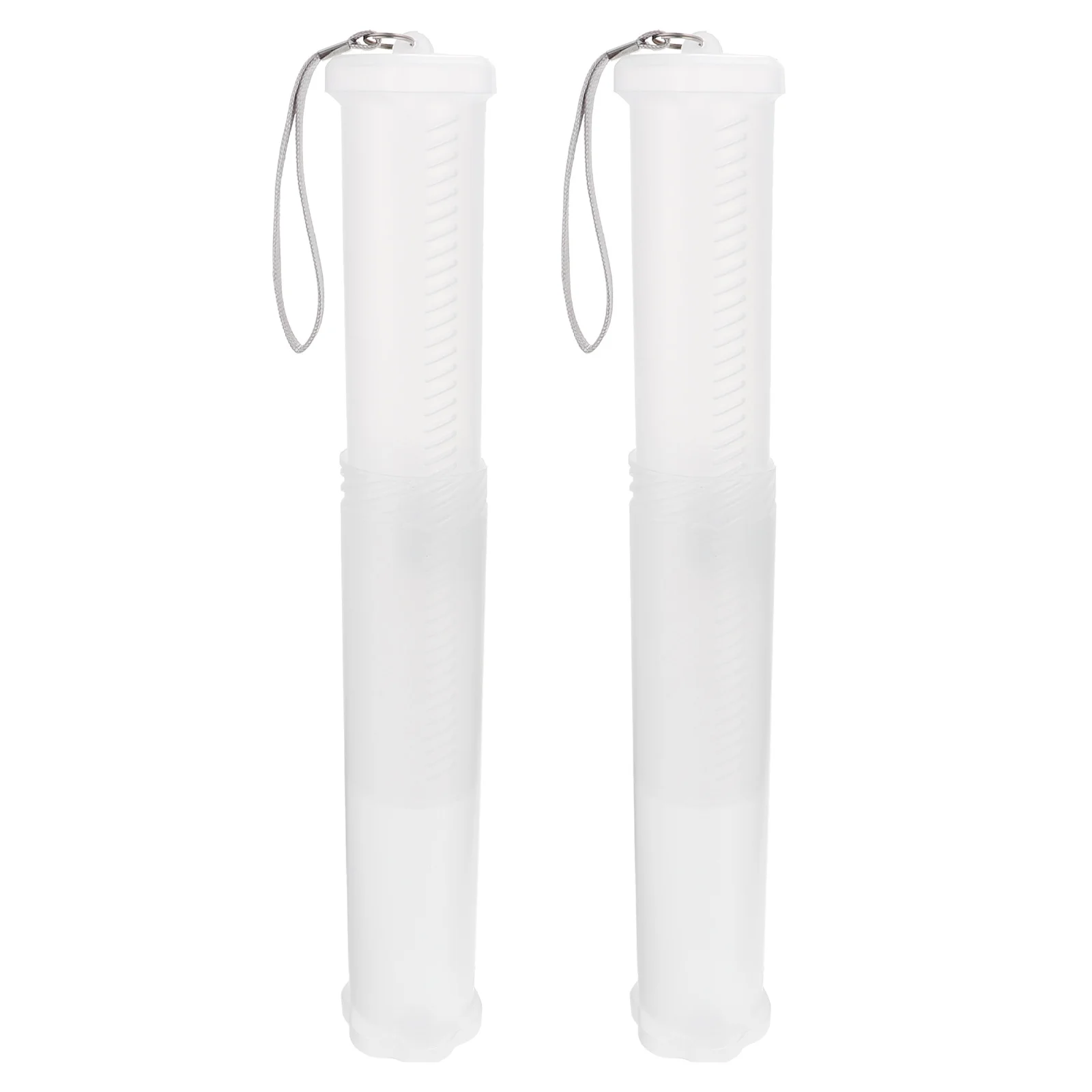 

2Pcs Telescopic Pencil Box Portable Transparent Pen Container Lightweight Storage Case School Stationery Holder Creative Design