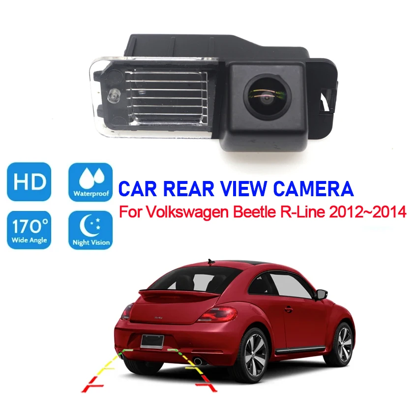 

Rear view Camera For Volkswagen Beetle R-Line 2012 2013 2014 CCD Night Vision Reverse Camera Waterproof high quality RCA