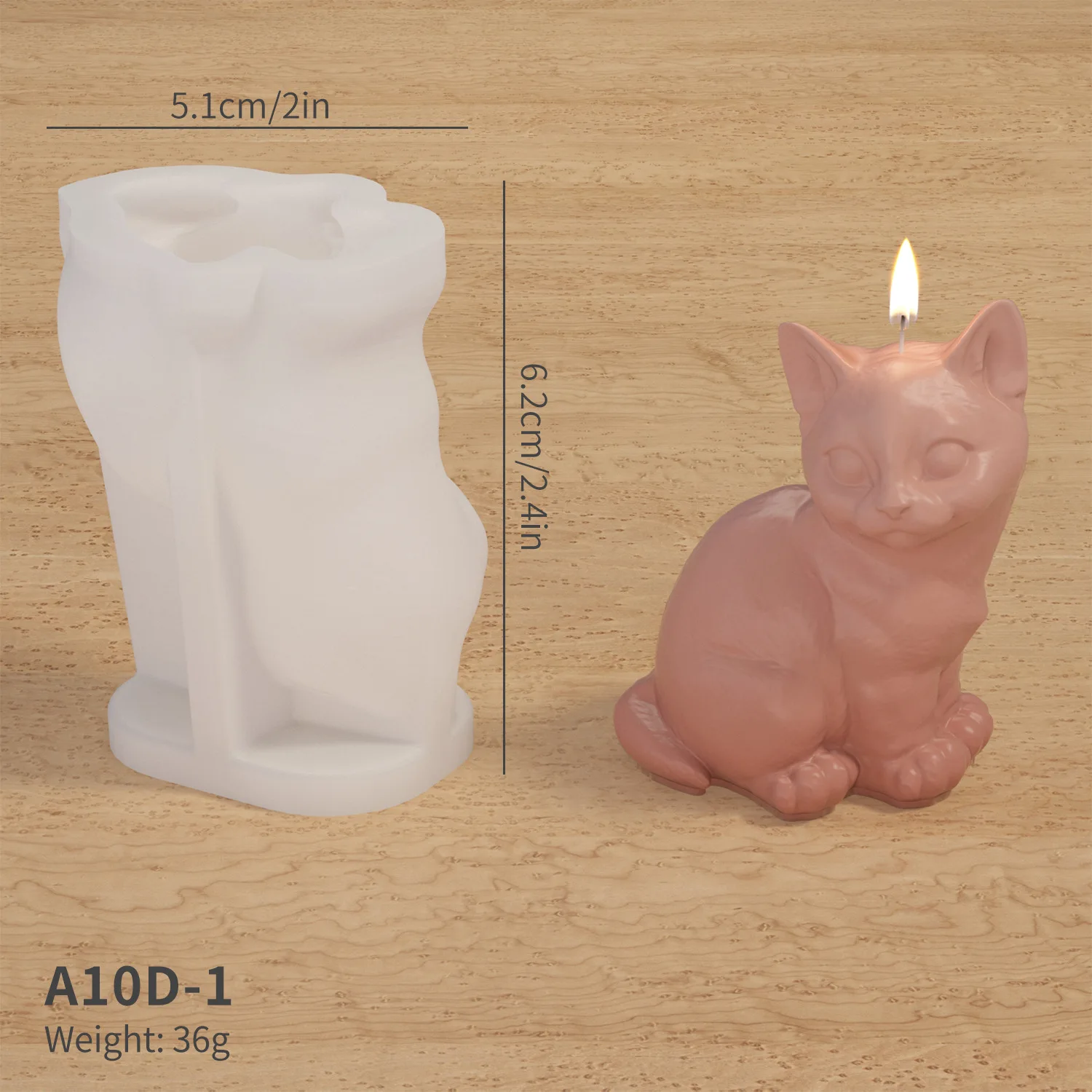 Cute Cat Candle Silicone Mold For Epoxy Resin Ornament Chocolate Cake Decoration Homemade Crafts Kitchen Accessories Tool