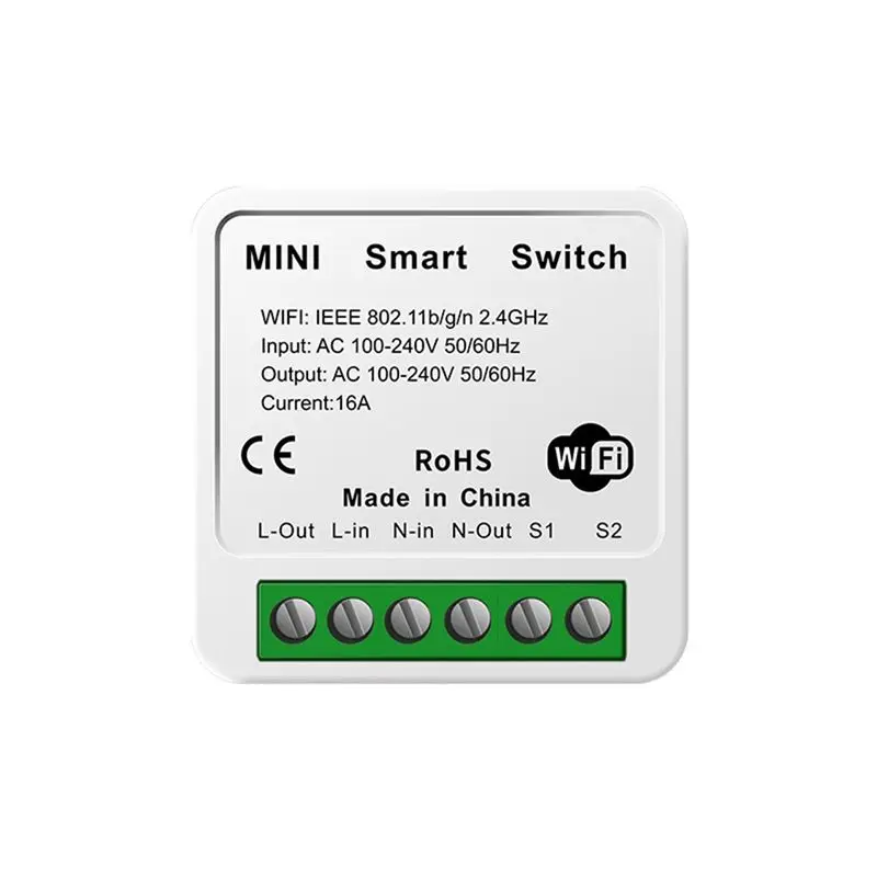 [NEW A09R!】 Tuya 16A MINI Wifi Switch DIY 1-Way Remote Control Timer Relay Automation For Smart Life Work
