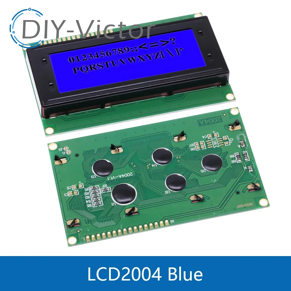 Imagem -06 - Módulo Adaptador de Caracteres de Tela Azul e Verde para Arduino Interface Serial Lcd Iic 20x4 Lcd2004 Mais I2c 2004a