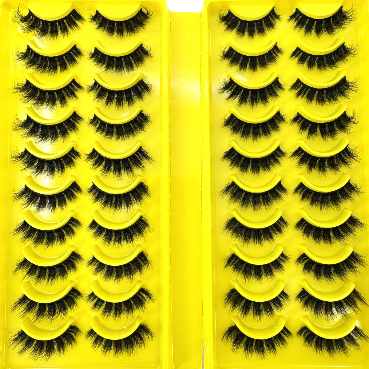 20ペアつけまつげ フェイクミンクまつげ 長持ち ふわふわミンクまつげ ドラマティックボリュームまつげ エクステンション 厚く長く