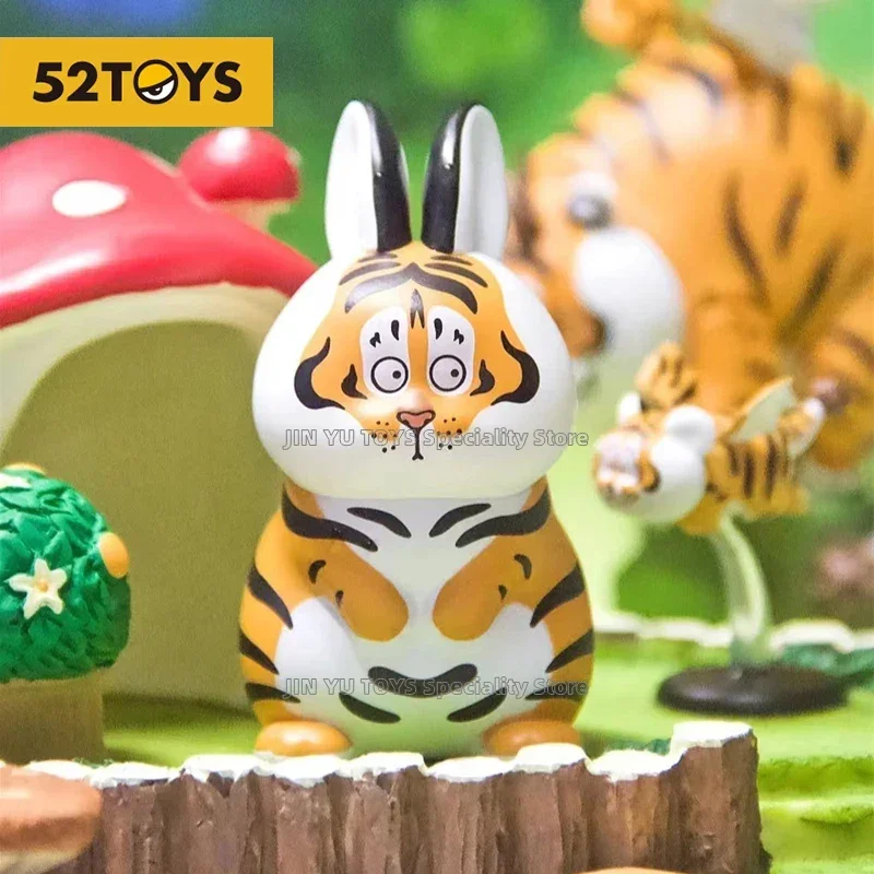 52TOYS Variety Fat Tiger 2 Series Surprise Box Toys Model Cute Trendy Anime Figure Ornaments Collection Girls Birthday Gifts