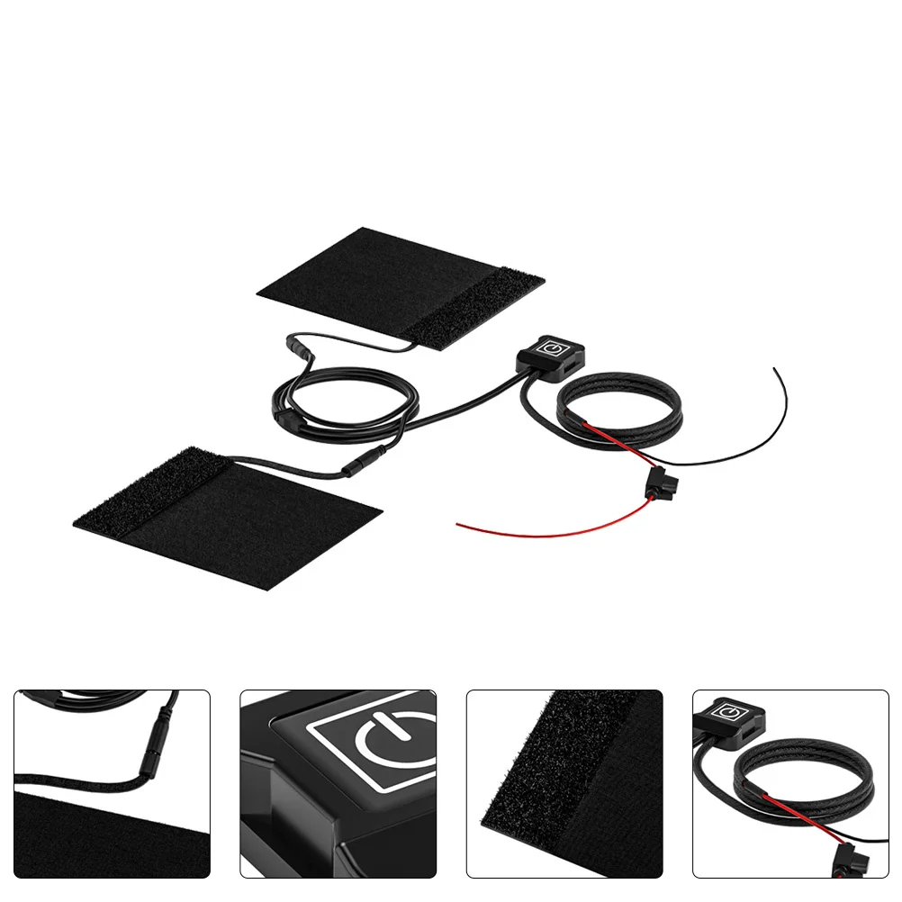 

1Set Electric Heated Motorcycle Grip Covers Adjustable Temperature Anti-Skid Handlebar Motorbike Heating Handlebar Covers