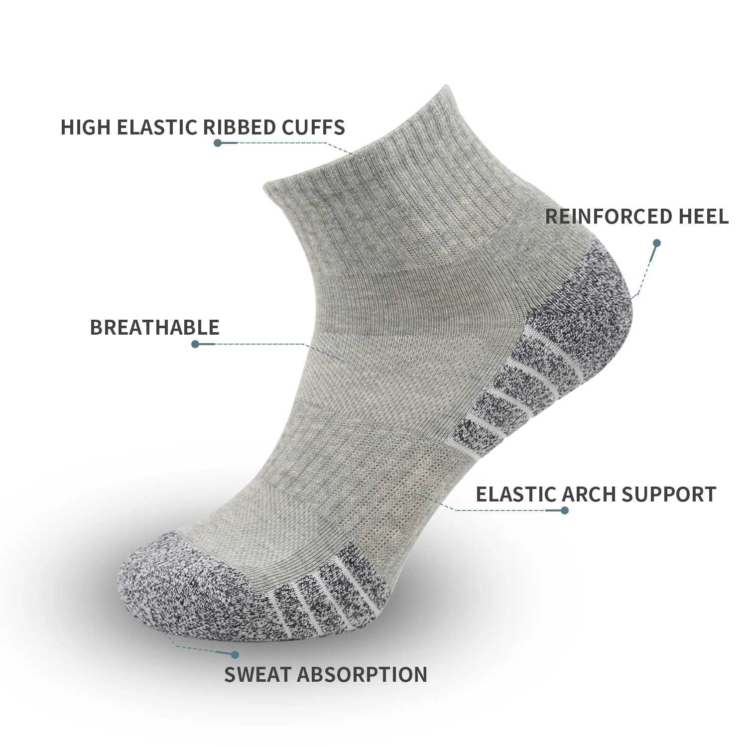 Outdoor sports socks, thickened towel bottom, hiking ，gym，sweat absorbing midsole, sports running，man， cotton socks