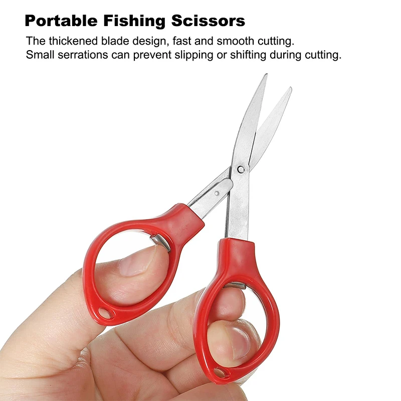 1-10Pcs Small Folding Scissors Stainless Steel Stretch Travelling Cutting Tools Multi-purpose Mini Craft Scissors