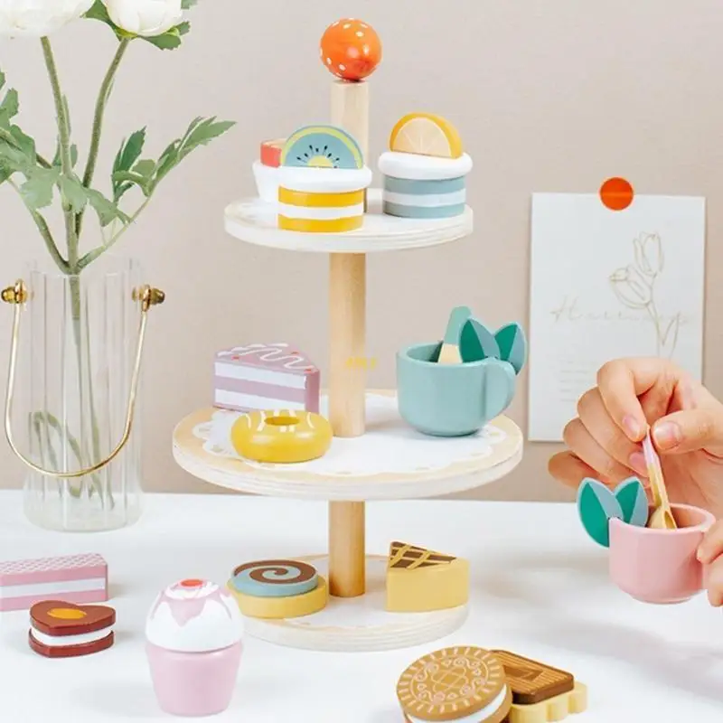 Crianças fingem brincar jogo chá chá da tarde cognições alimentares para crianças Educational fingle Play REDDLERS