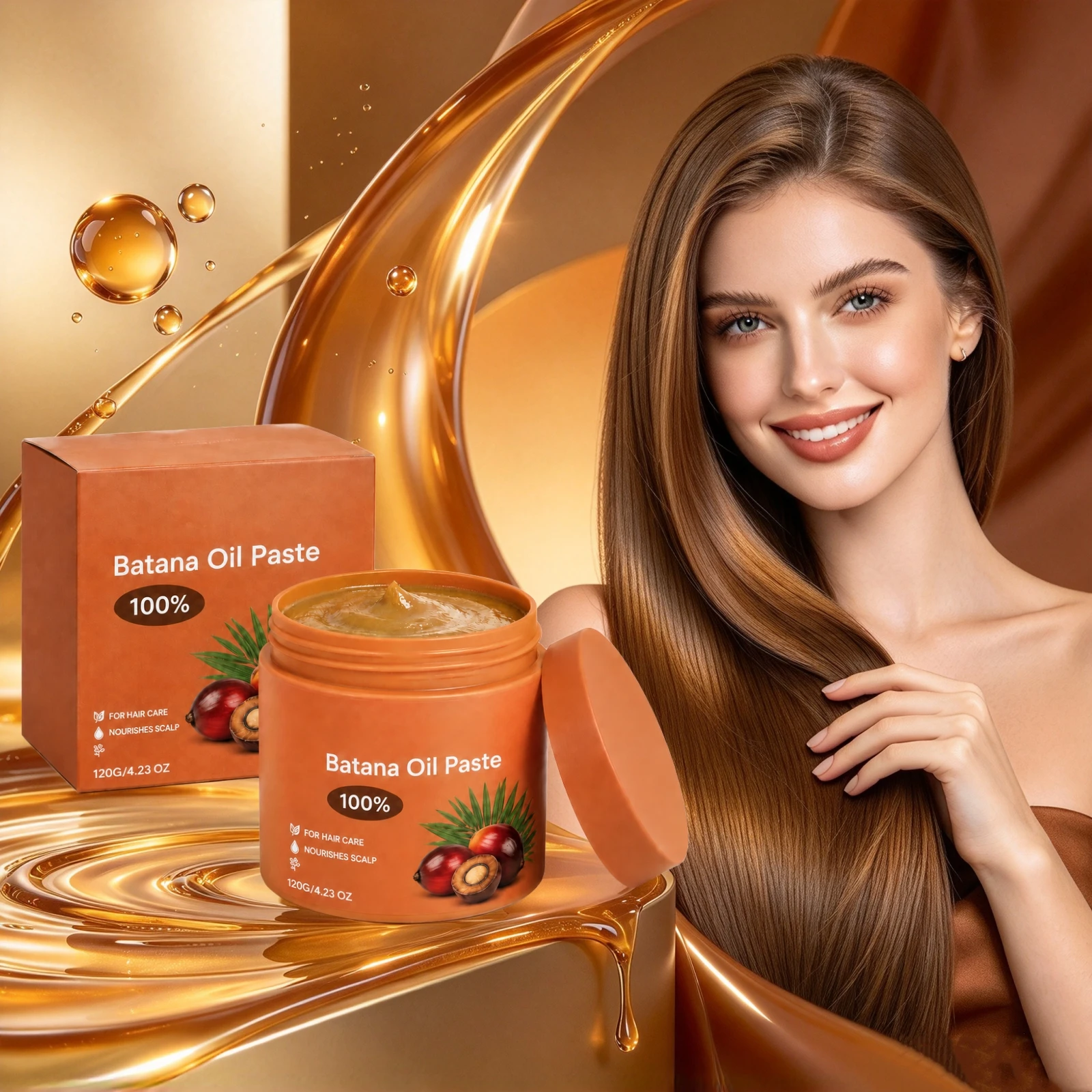 Batana Oil Hair Mask Natural Formula Hairline Strength For Damaged Strands Daily Scalp Nurturing Care Scalp Nourishing Hair Mask