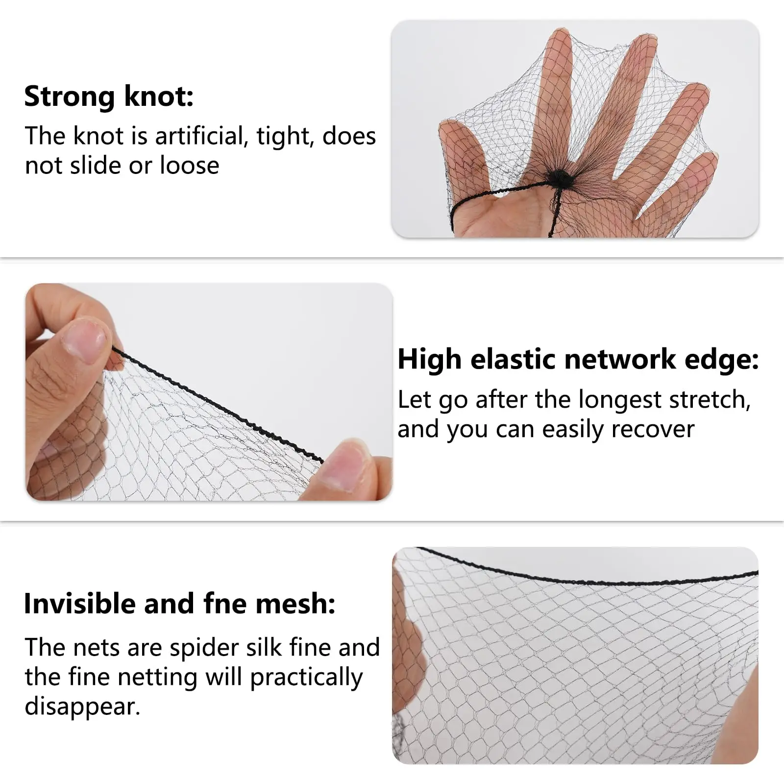 100Pcs Invisible Elastic Hair Nets,Soft Mesh Bun Net,Stretchy&Comfortable for Women,Ideal for Ballet,Kitchen&Food Service
