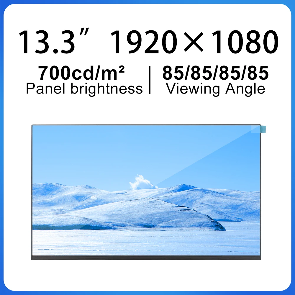 

13.3 Inch LCD Display Panel Nits 700 cd/m² FHD 1920x1080 EDP 40Pins 120HZ 72% NTSC Laptop LED LCD Screen M133NWF3 R1