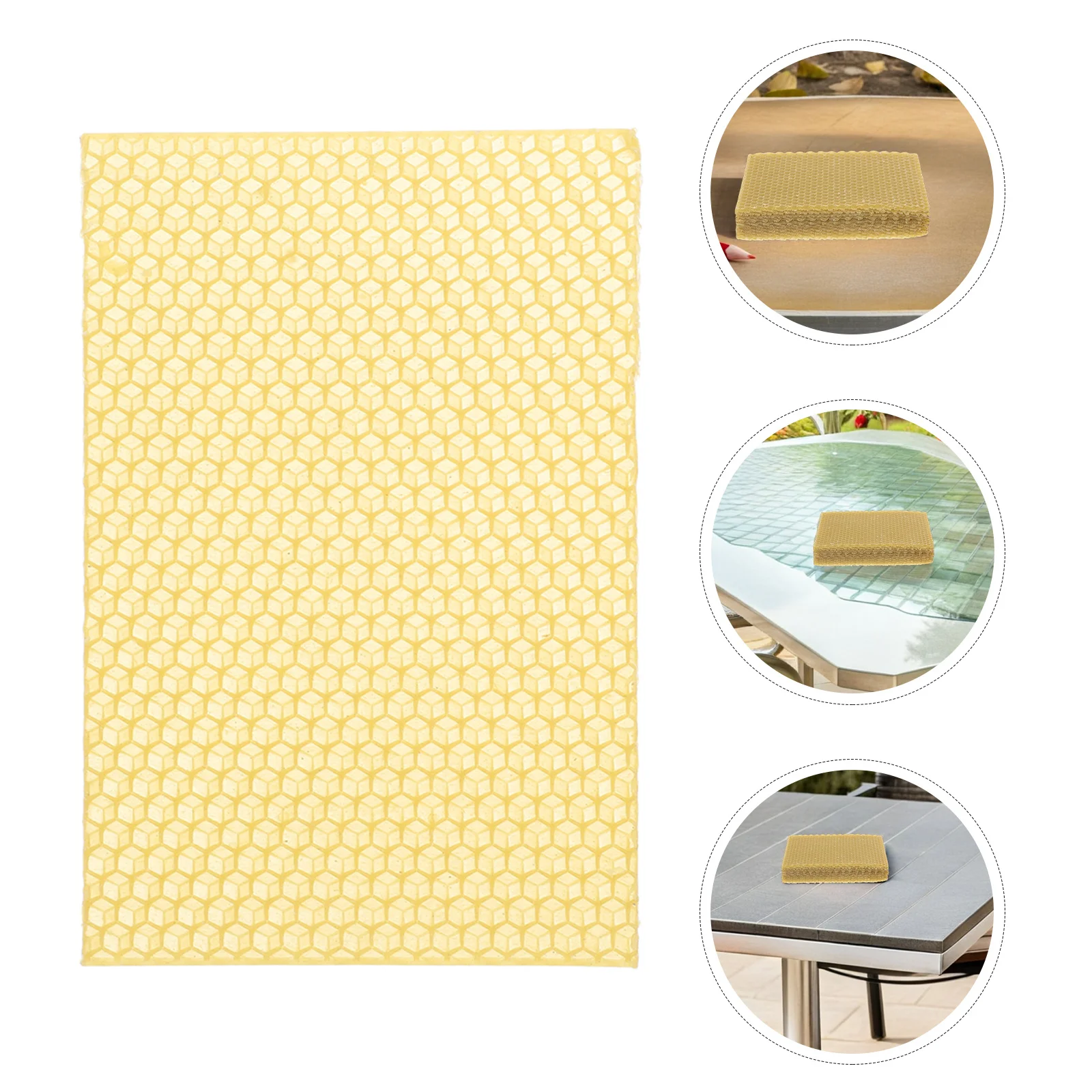

30Pcs Natural Beeswax Honeycomb Sheets for Hive Frames Beekeeping Foundation Sheets High Capacity Value Ideal for Seasonal Bee