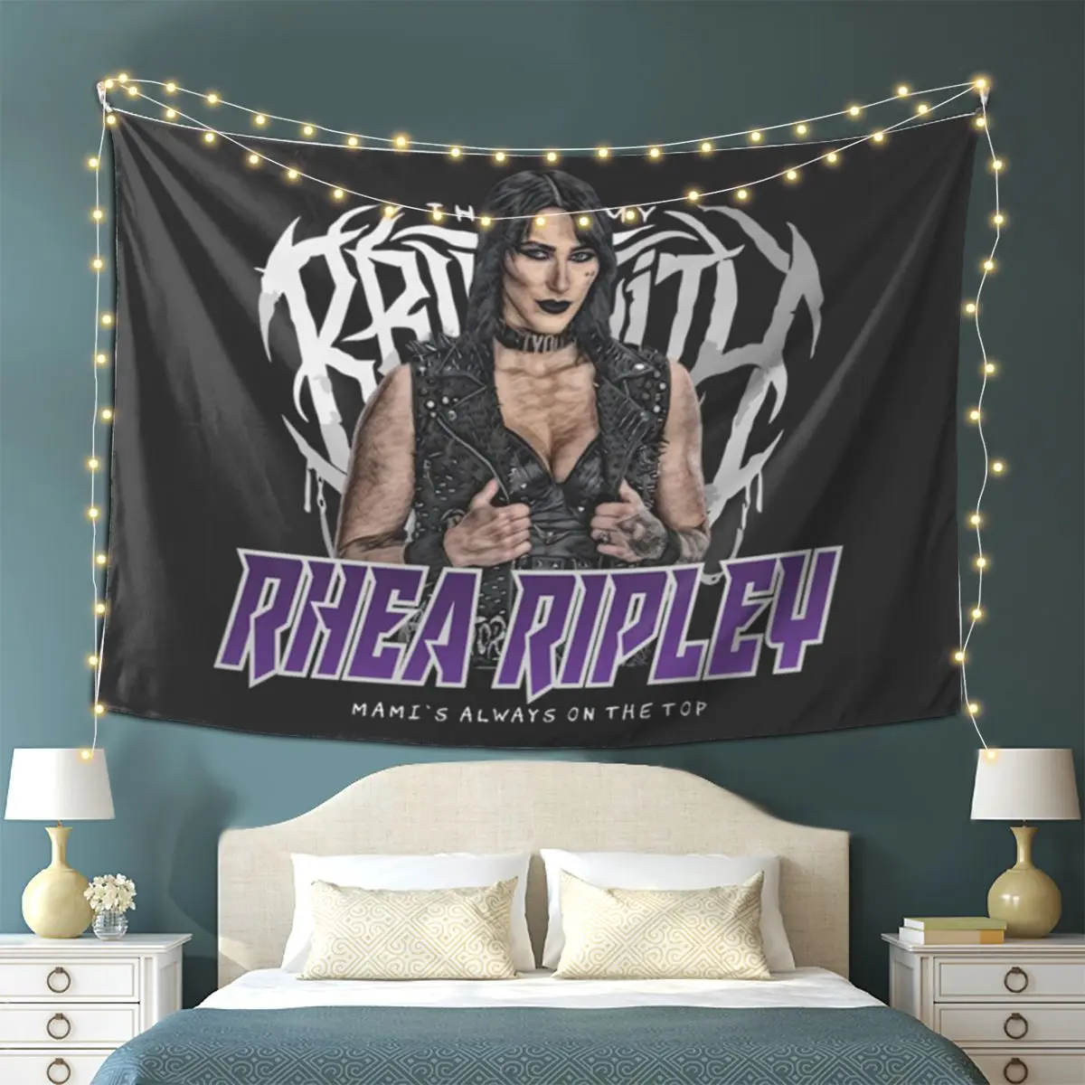 Rhea Ripley Mami's On Top Tapestry Wall Hanging Aesthetic Home Decoration Tapestries for Dorm Room