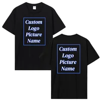 T-shirt personnalisé pour hommes T-shirt en coton chemise personnalisée faites votre conception Logo texte hommes femmes concevoir votre cadeau T-shirt cadeau 1
