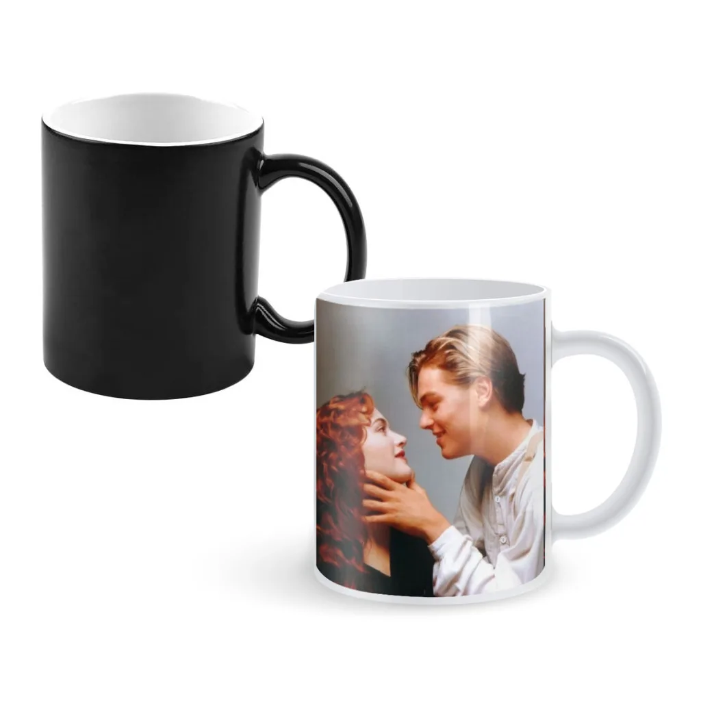 Retro Nordic Classic Movie Titanic Creative Change Ceramic Mug Heat Revealing Coffee Cup Breakfast Cup Mug Gift