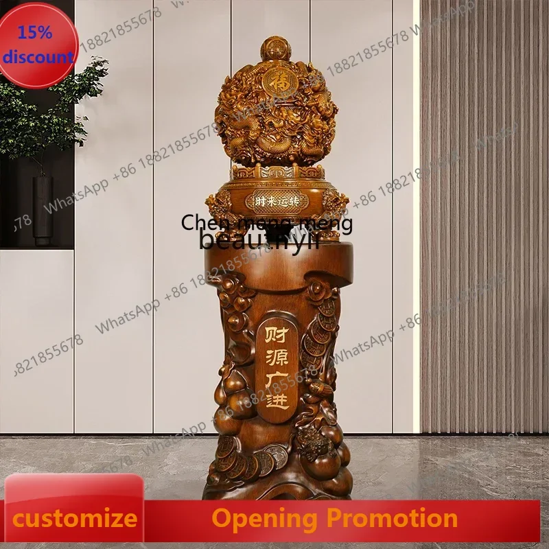 ss 8617 Jiuzhuan Qiankun Ding ornament attracts wealth and transshipment, opening housewarming gift, floor decoration in the off