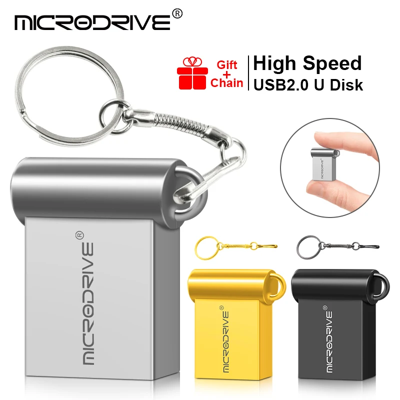 3 colour Mini Metal USB Flash Drive 4G/8GB/16GB/32GB/64GB/128GB wholesale Memory Stick U Disk with Key Chain Pendrive 100pcs/lot