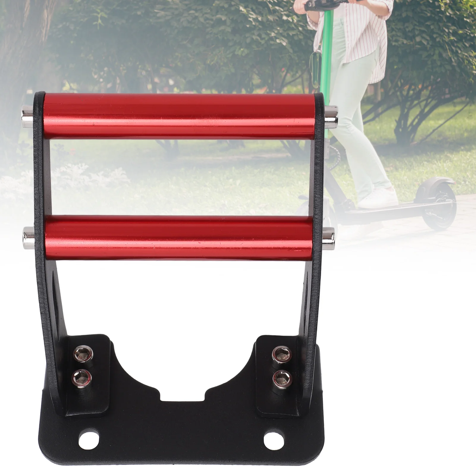 

Scooter Rear Fork Foot Step Waterproof Aluminum Alloy Scooter Rear Foot Support Easy Install Rustproof for Kugoo M4