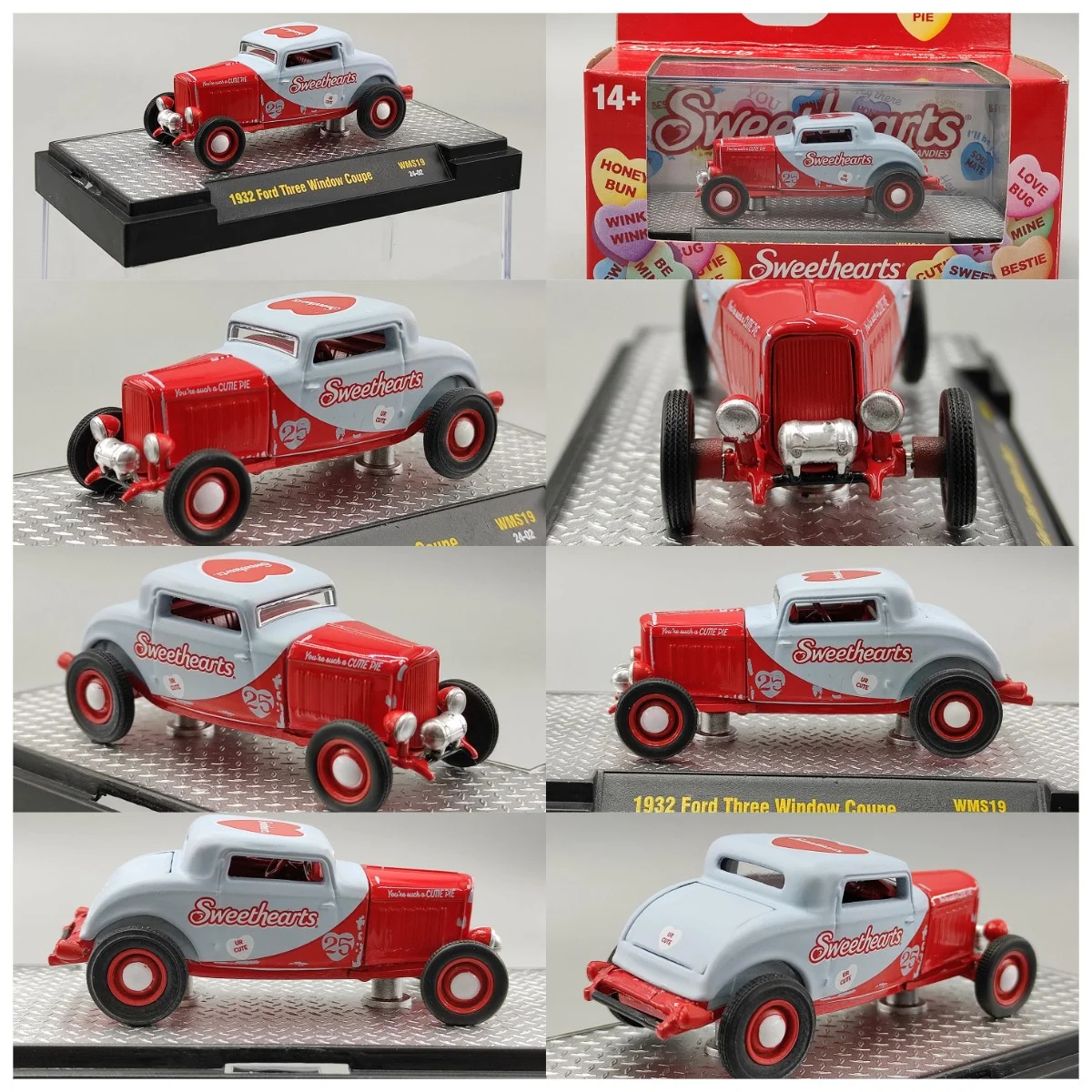 Diecast M2 1:64 Scale 1932 Three Window Coupe Alloy Car Model