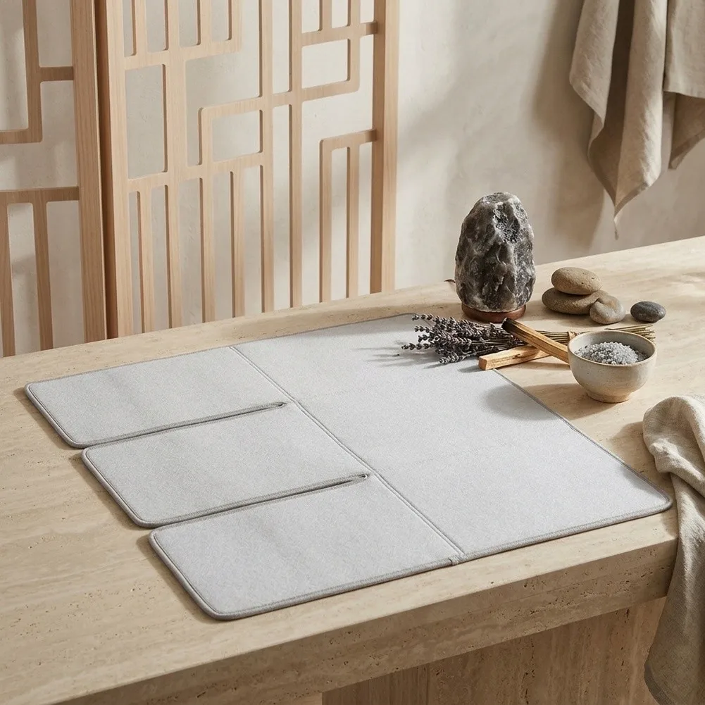 For Tabletop and Countertop Compatible Portable Ironing Mat with Heat Resistant Polyester Canvas and Sponge Core Layer