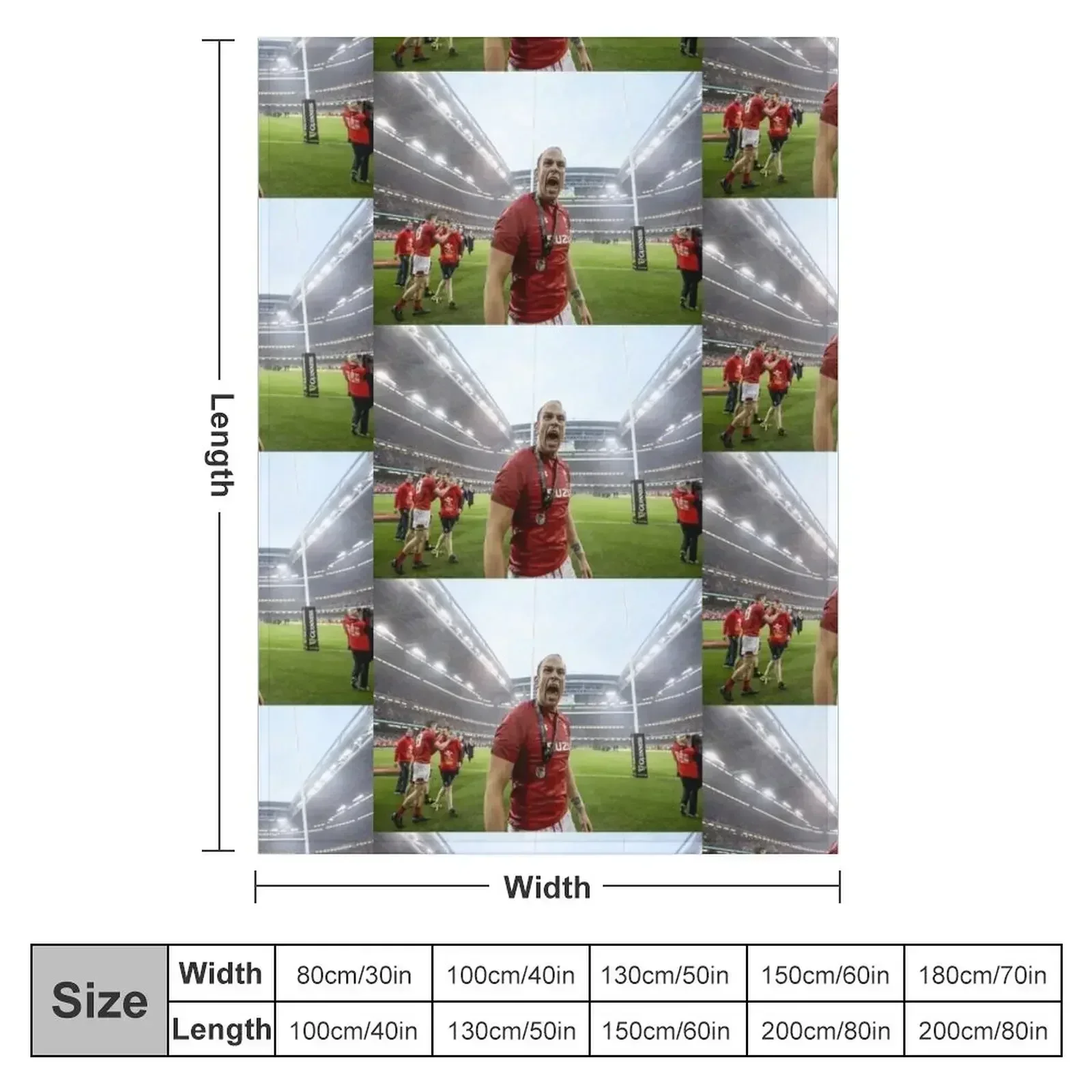 Alun Wyn Jones Wales Rugby World MVP Throw Blanket Sofa Throw Bed linens cosplay anime Luxury Brand Blankets