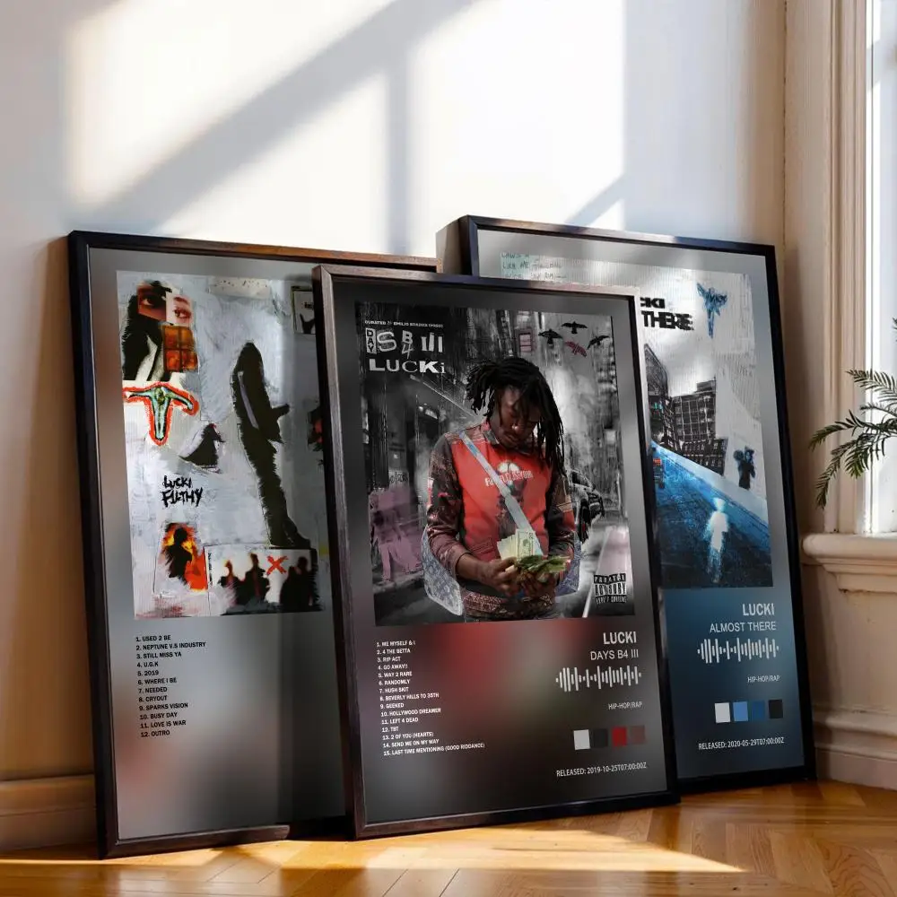 LUCKI Poster Musik Album Cover für Zimmer Leinwand Malerei Druck Kunst Home Wand Dekor Bild Geschenk