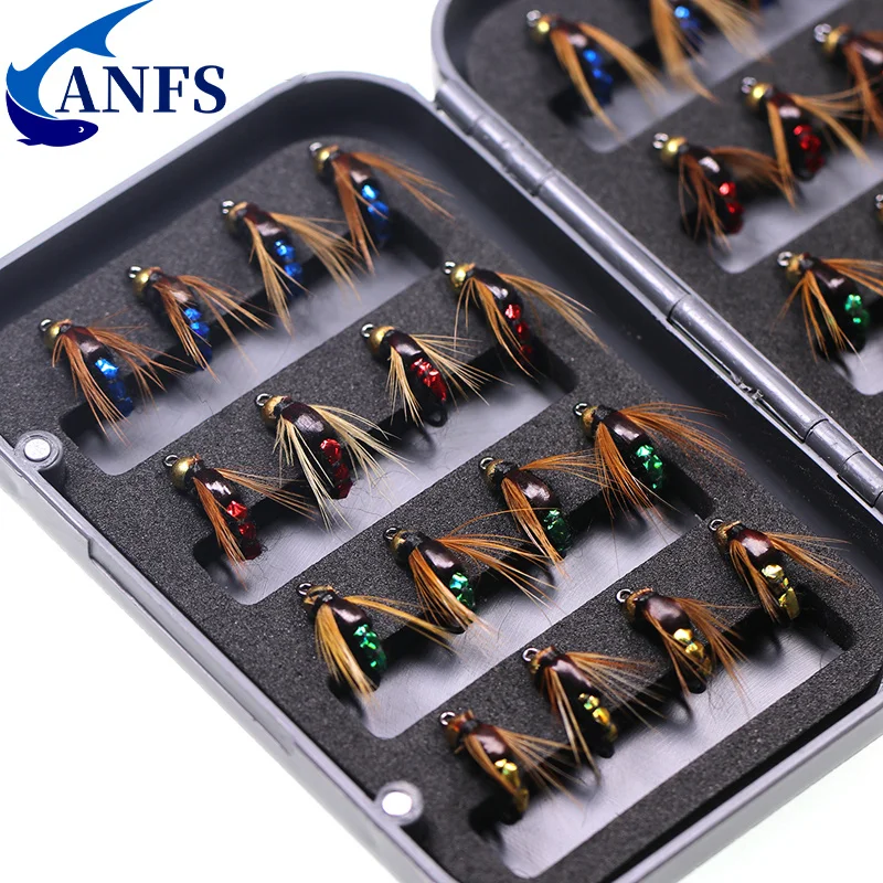 Zestaw much wędkarskich Sztuczna przynęta Nimfa Scud Fly Bug Worm Trout Fishing Flies Insect Fishing lure Opakowanie 4szt /8szt /32szt