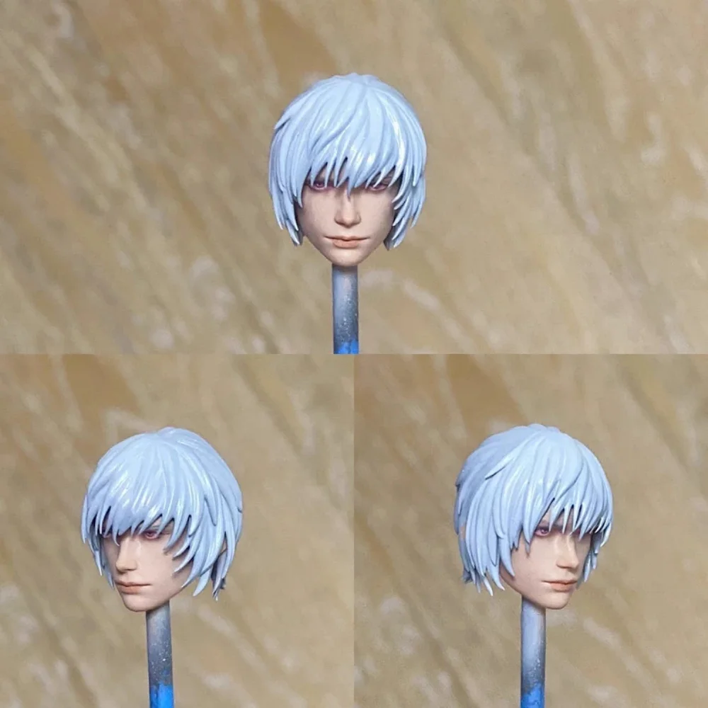 【30days Made】1/12 Scale Male Soldier Legendary Devil Hunter Dante Painted Unpainted Head Sculpture For 6''Action Figure Model
