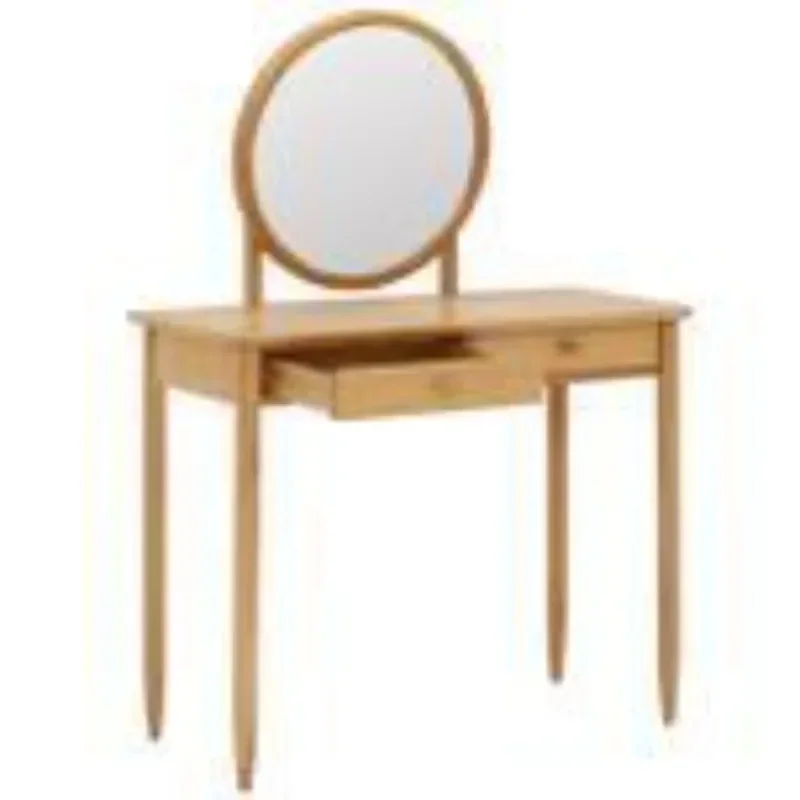 Modern simple style wooden dresser with two drawers storage contains multiple small baffles