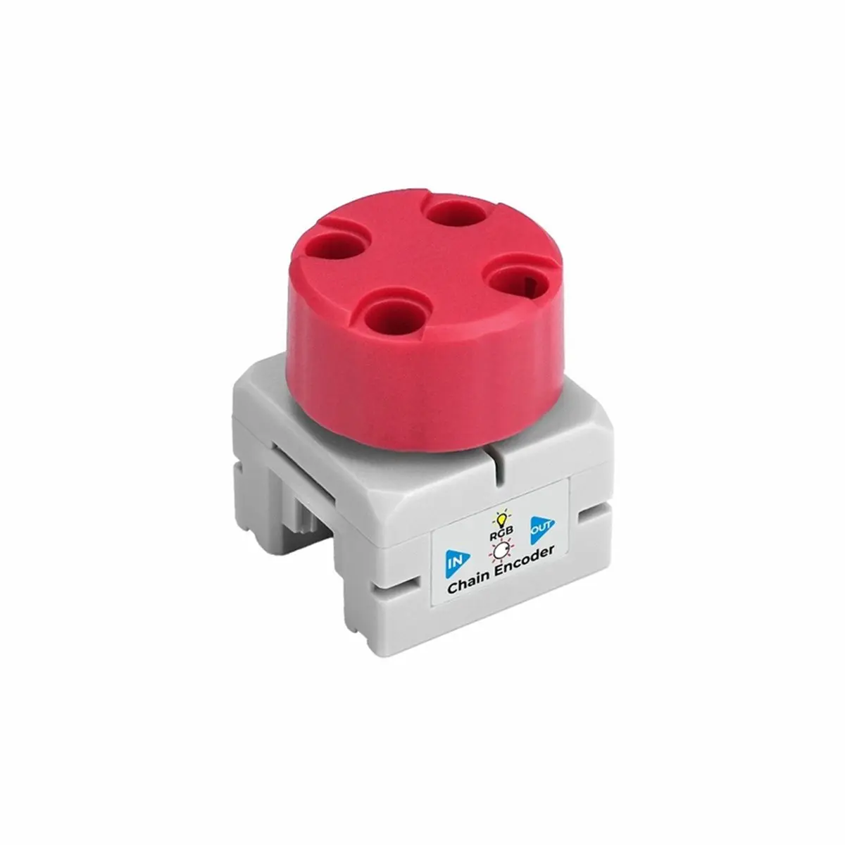 A48U Chain Encoder Rotary Encoding Input Node Module Integrated AB Knob Encoder Programmable RGB LED HY2.0-4P Interface