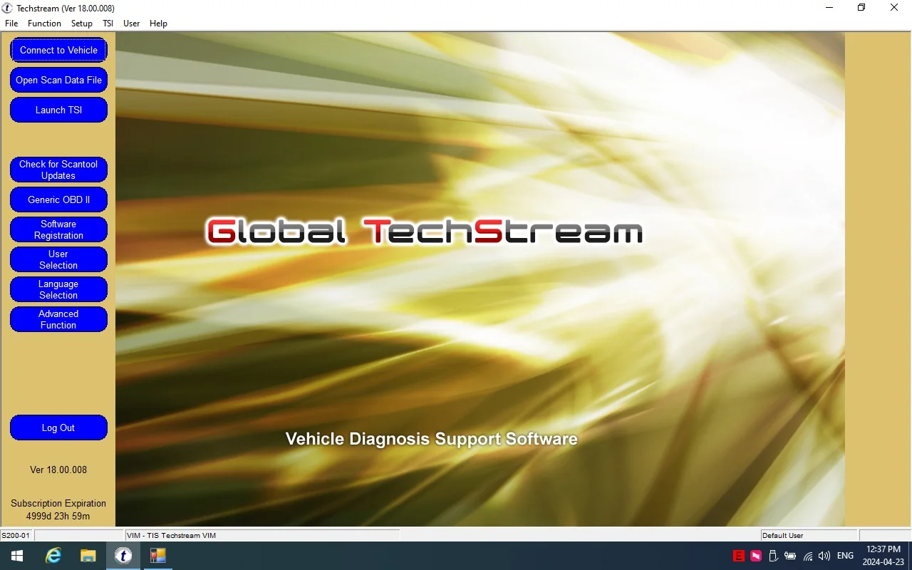 GTS TIS3 OTC Scanner for Toyoya IT3 Latest V18 Global Techstream GTS Software installed Well in CF53 Laptop