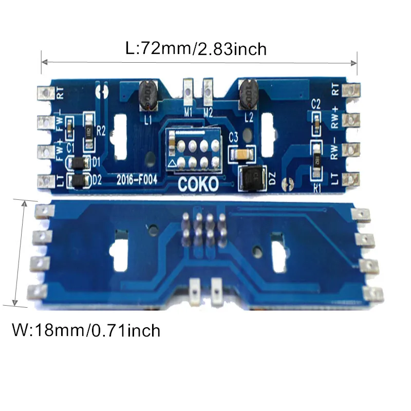 HO 1:87 skala pociąg elektryczny płytka drukowana mln miasto pociąg zaktualizowane 8-Pin do układów DCC dla DIY modelarstwo 1 sztuka