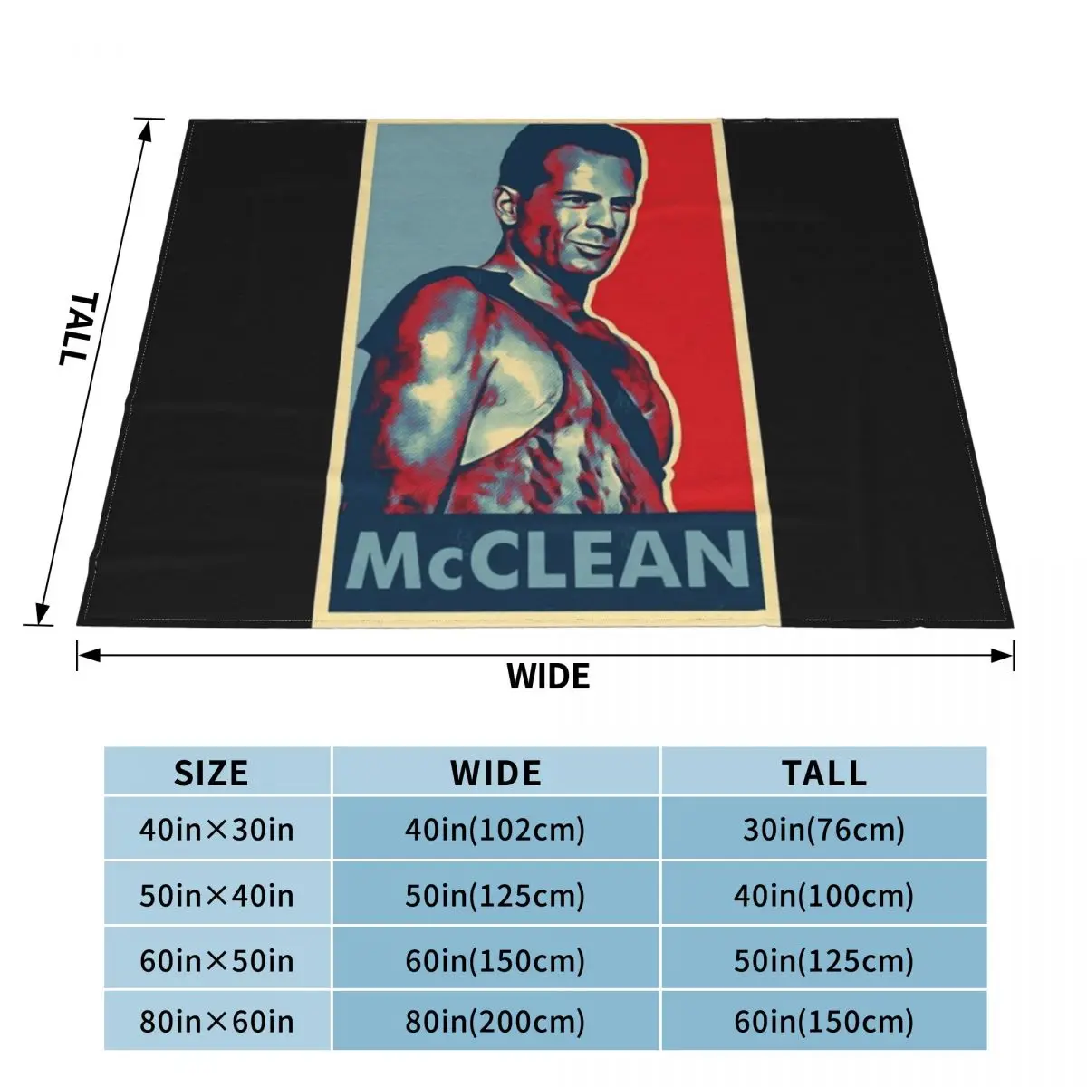 Pop John Mcclane Throw Blanket christmas decoration for babies Blankets