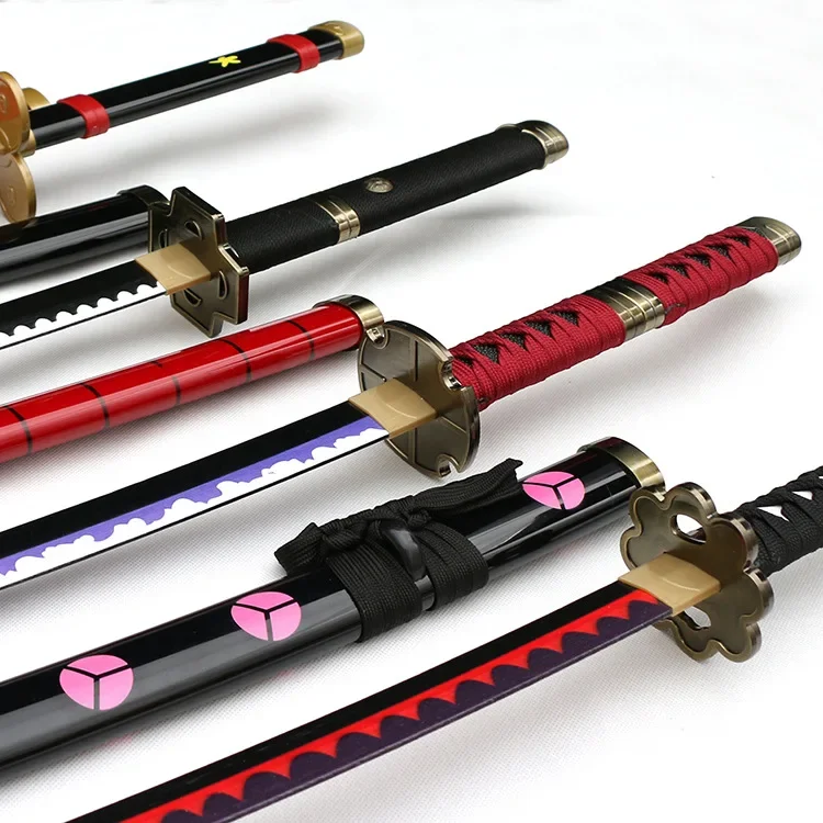 Newest Cosplay Roronoa Zoro Anime Katana Coolest Bamboo Assembled Sword Weapon 104cm Model