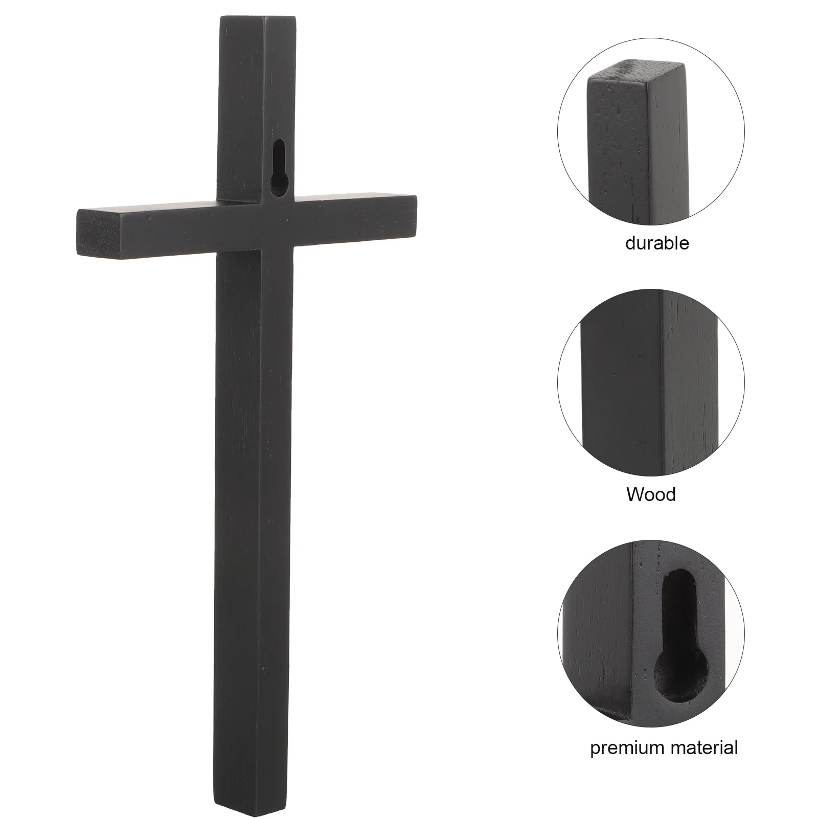 

Catholic Wooden Cross Wall Hanging Vintage Style Cross Decoration for Gift Wooden Craft Desktop Ornaments